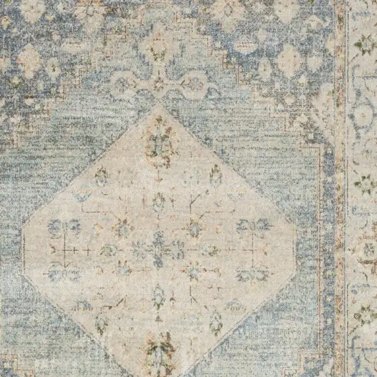 Gray Oriental Power Loom Distressed Washable Area Rug Photo 6