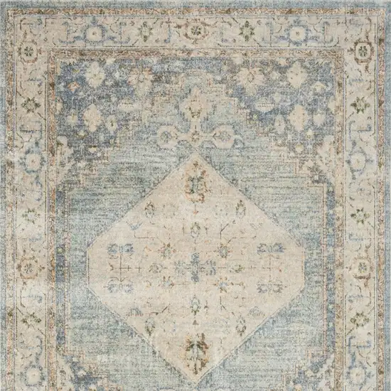 Gray Oriental Power Loom Distressed Washable Area Rug Photo 7