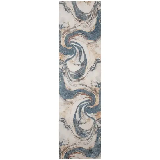 Gray Oriental Power Loom Washable Area Rug Photo 6