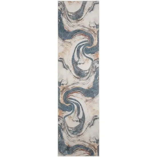 Gray Oriental Power Loom Washable Area Rug Photo 1