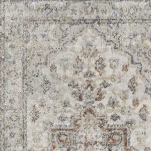 Photo of Gray Oriental Power Loom Washable Runner Rug