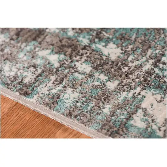 Gray  Polyester Area Rug Photo 3