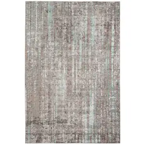 Photo of Gray  Polyester Area Rug