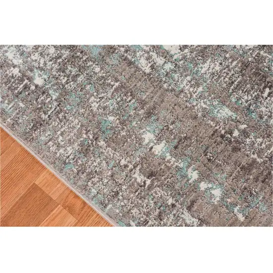 Gray  Polyester Area Rug Photo 2