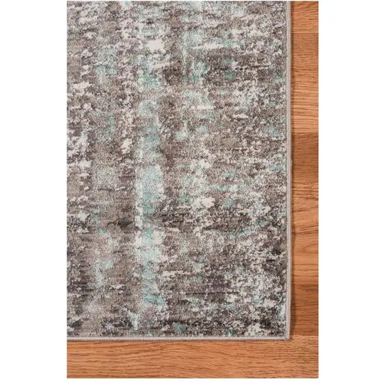 Gray  Polyester Area Rug Photo 5