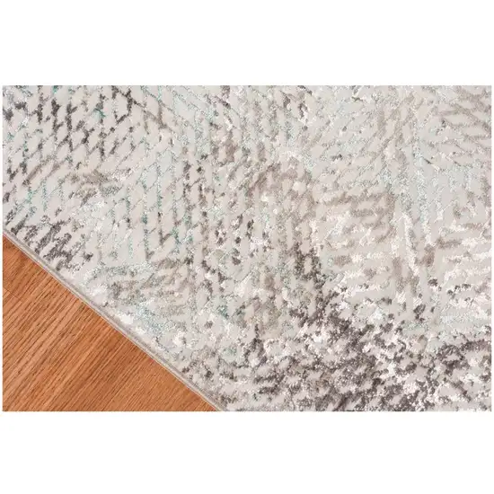 Gray  Polyester Area Rug Photo 2