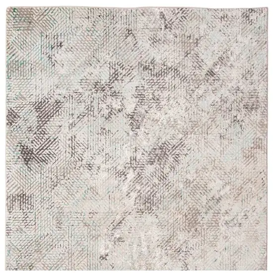 Gray  Polyester Area Rug Photo 8