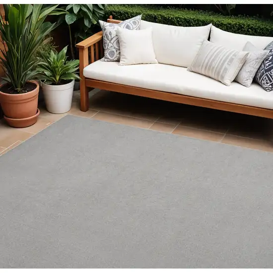 Gray Indoor Outdoor Area Rug Photo 1