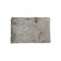 Photo of Gray Rectangular Faux Fur - Area Rug