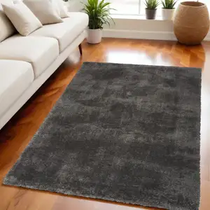 Photo of Gray Shag Area Rug