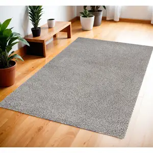 Photo of Gray Shag Area Rug