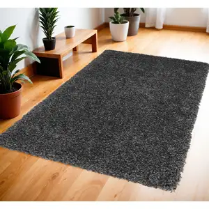 Photo of Gray Shag Area Rug