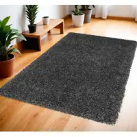 Photo of Gray Shag Area Rug