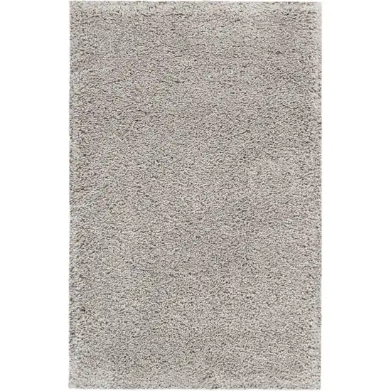 Gray Shag Distressed Area Rug Photo 2