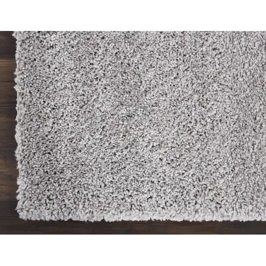 Gray Shag Distressed Area Rug Photo 8