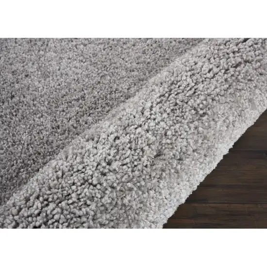 Gray Shag Distressed Area Rug Photo 9