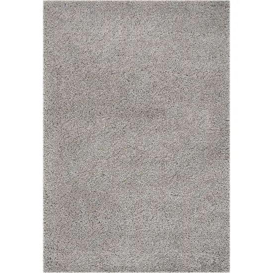 Gray Shag Distressed Area Rug Photo 4