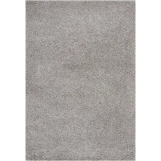 Gray Shag Distressed Area Rug Photo 2