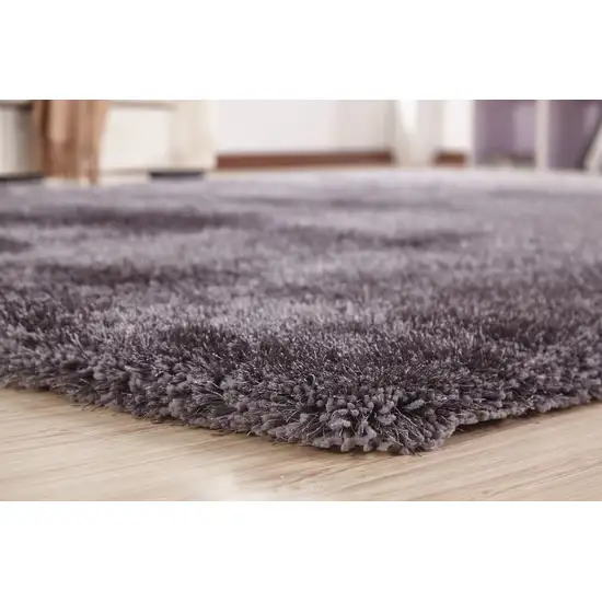 Gray Shag Hand Tufted Area Rug Photo 6