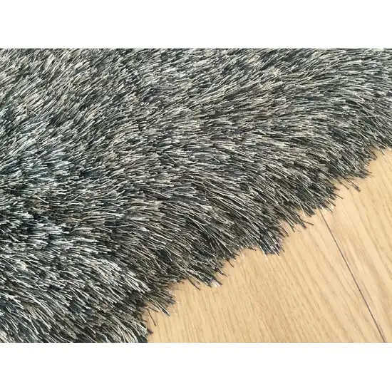 Gray Shag Hand Tufted Area Rug Photo 4