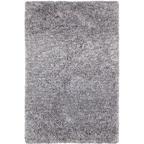 Gray Shag Hand Tufted Area Rug Photo 4