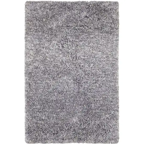 Gray Shag Hand Tufted Area Rug Photo 2