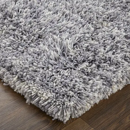 Gray Shag Hand Tufted Area Rug Photo 6