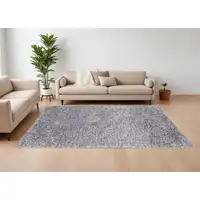 Photo of Gray Shag Hand Tufted Area Rug