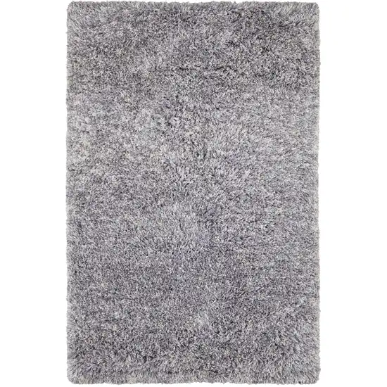 Gray Shag Hand Tufted Area Rug Photo 1