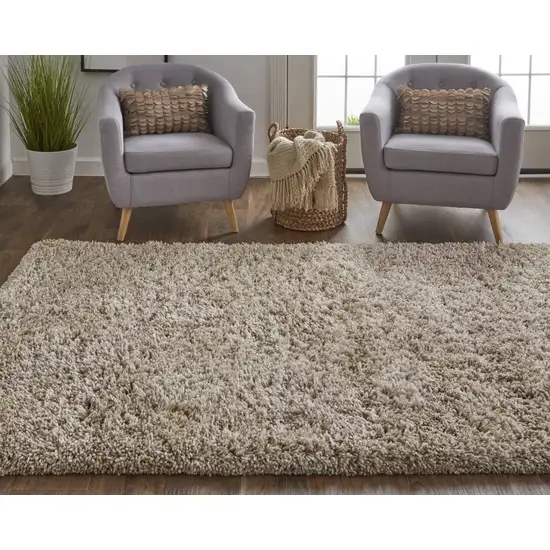 Gray Shag Hand Tufted Area Rug Photo 9