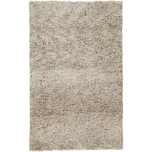 Photo of Gray Shag Hand Tufted Area Rug