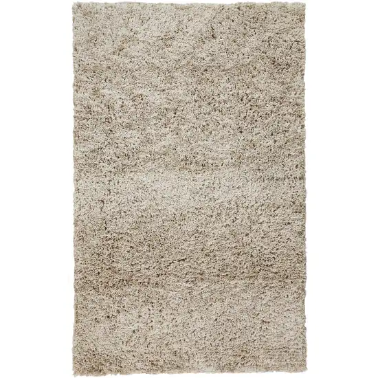 Gray Shag Hand Tufted Area Rug Photo 2