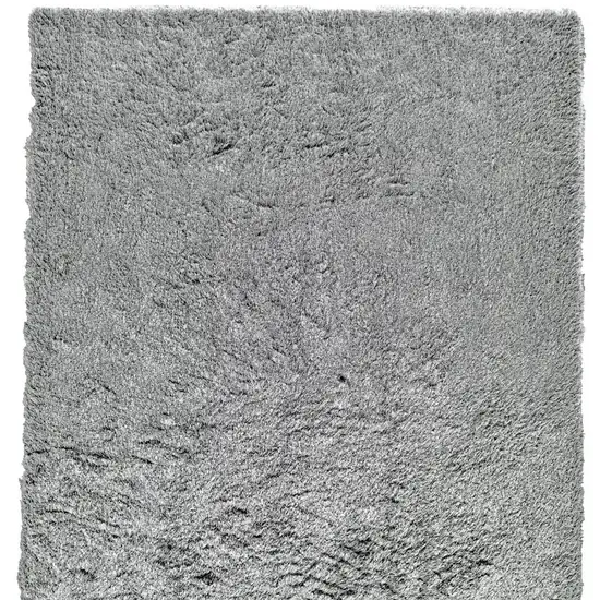 Gray Shag Hand Tufted Area Rug Photo 5