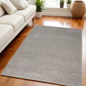 Photo of Gray Shag Non Skid Area Rug