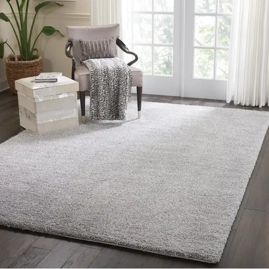 Gray Shag Non Skid Area Rug Photo 6