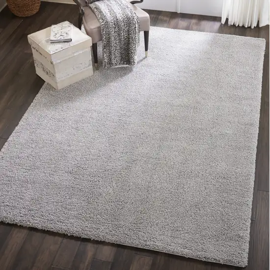 Gray Shag Non Skid Area Rug Photo 7