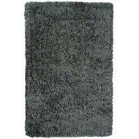 Photo of Gray Shag Tufted Handmade Stain Resistant Area Rug