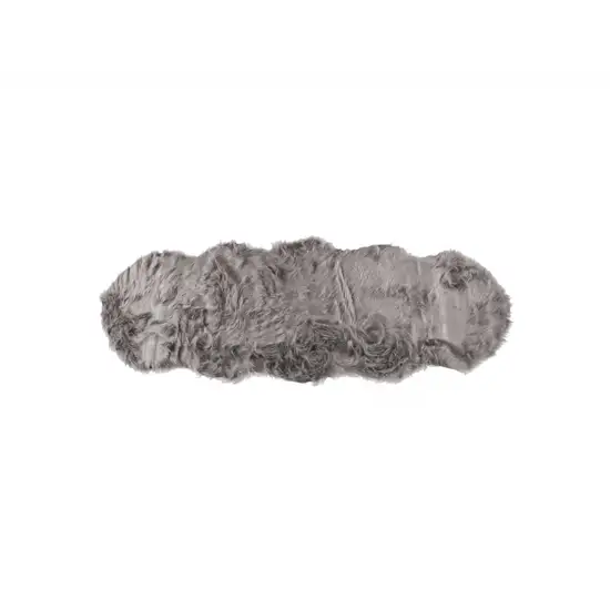 Gray Sheepskin Double - Area Rug Photo 1