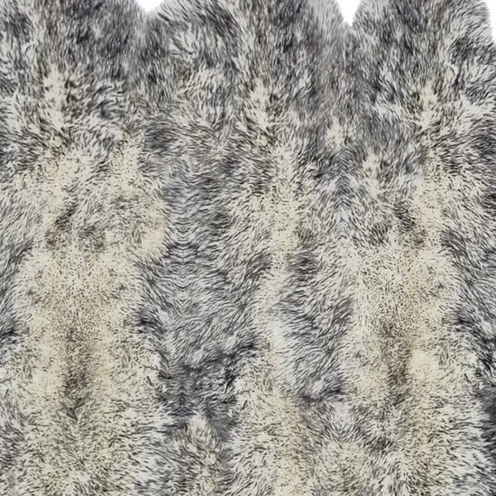 Gray Sheepskin Handmade Area Rug Photo 4