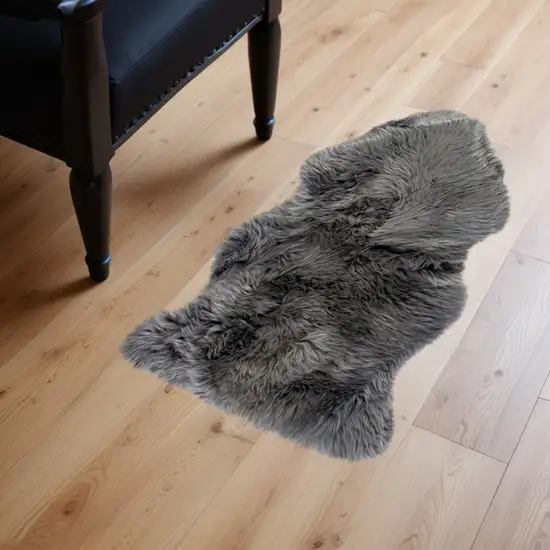 Grey Animal Print Area Rug Photo 2