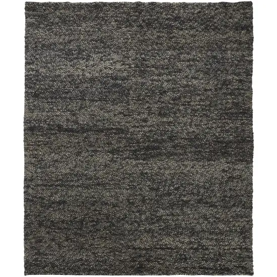 Gray Taupe And Black Wool Hand Woven Distressed Stain Resistant Area Rug Photo 1