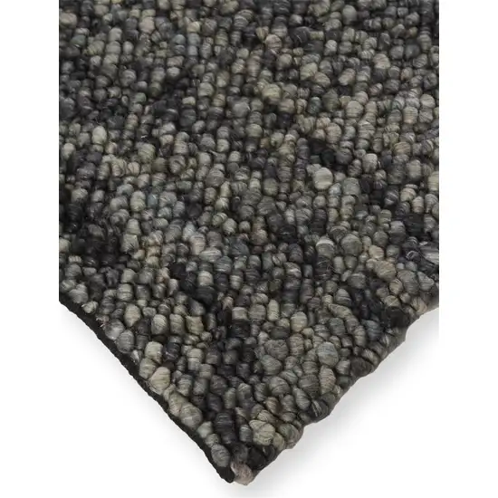 Gray Taupe And Black Wool Hand Woven Stain Resistant Area Rug Photo 6