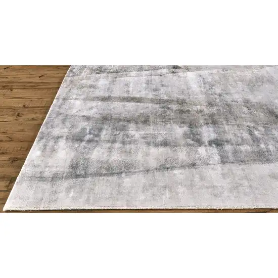 Gray Taupe And Ivory Abstract Hand Woven Area Rug Photo 3