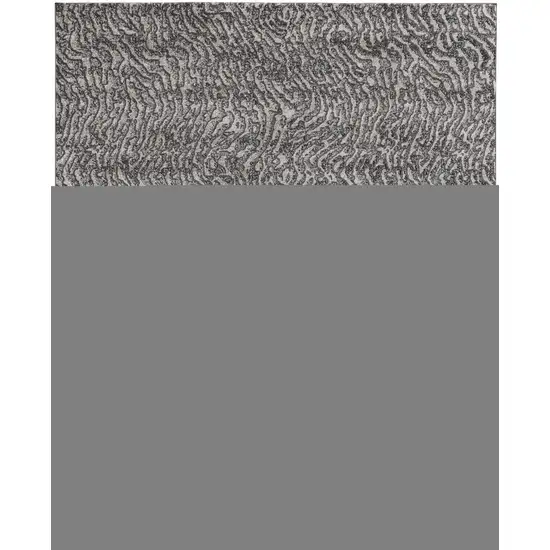 Gray Taupe And Ivory Abstract Power Loom Stain Resistant Area Rug Photo 5