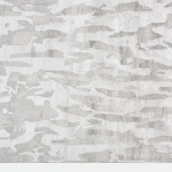 Taupe and Gray Abstract Hand Tufted Area Rug Photo 4