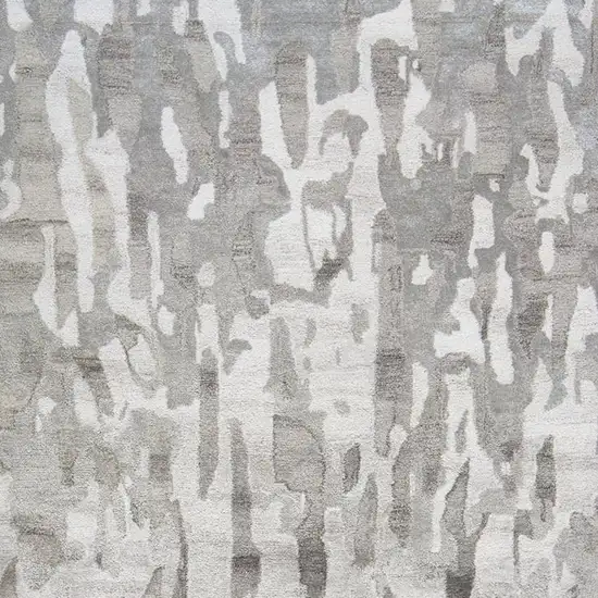 Gray Abstract Hand Tufted Area Rug Photo 7