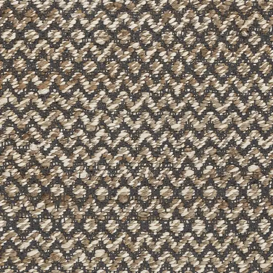 Gray Toned Chevron Patterned Runner Rug Photo 2