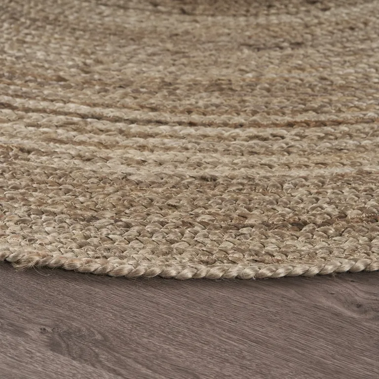 Gray Toned Natural Jute Area Rug Photo 3