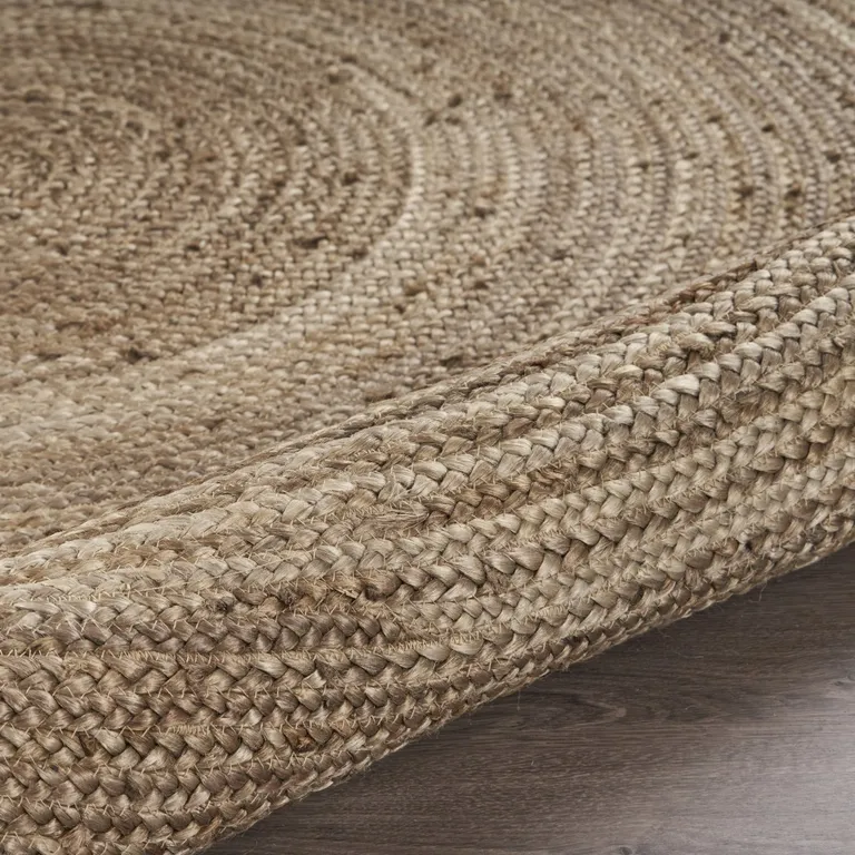 Gray Toned Natural Jute Area Rug Photo 5