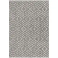 Photo of Gray Trellis Area Rug